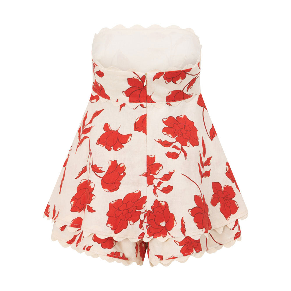 Rosella Floral Ruffle Top & Shorts Set