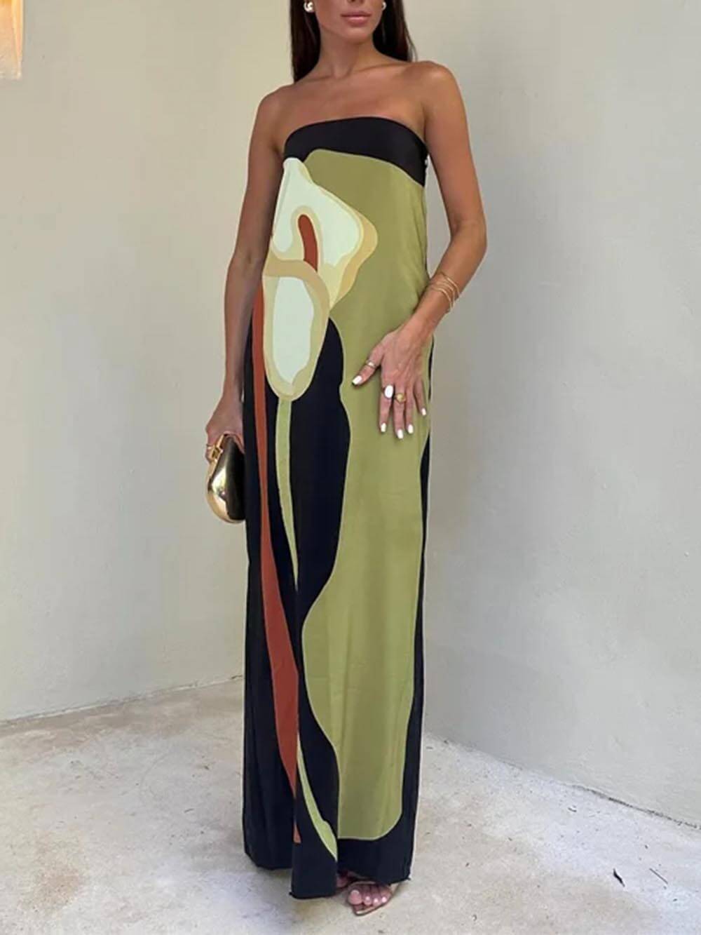 Gina Off-Shoulder Maxi Dress for Weddings and Evenings