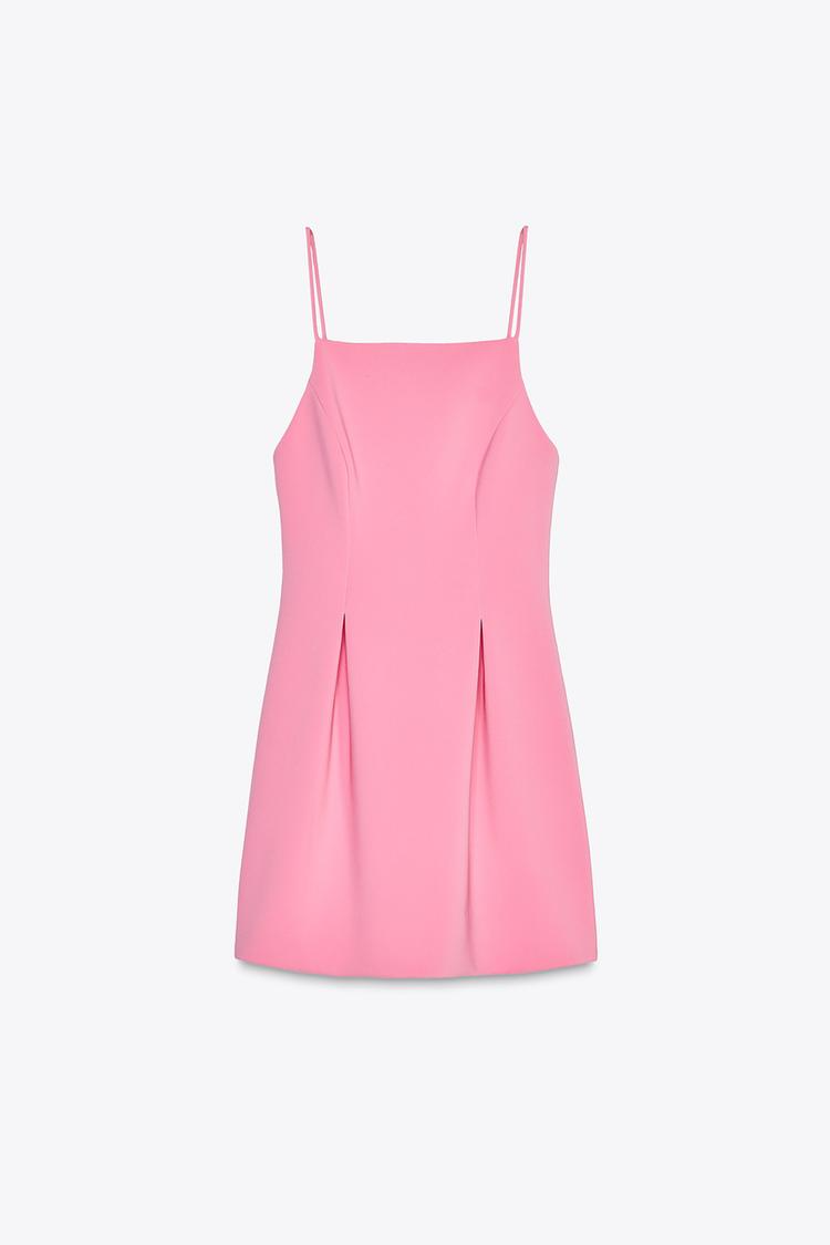Amelina Pleated Mini Dress