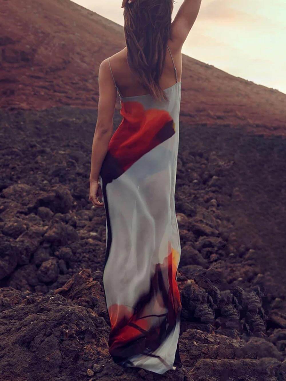 Maxikleid Tulip Print Maxi Dress