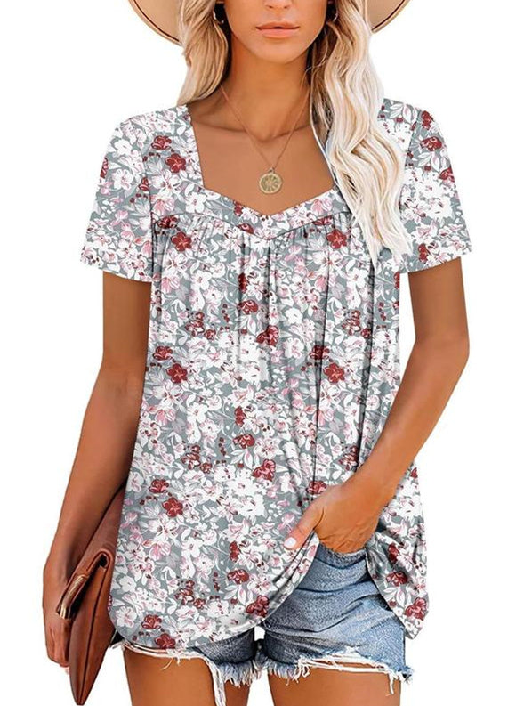 Soreya Airy Garden Print Top