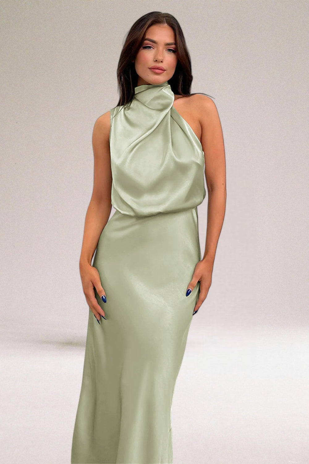 Flavia Satin Dress