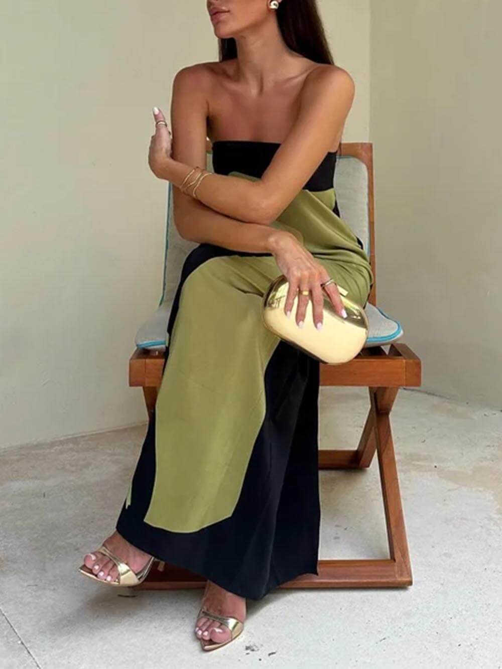 Gina Off-Shoulder Maxi Dress for Weddings and Evenings
