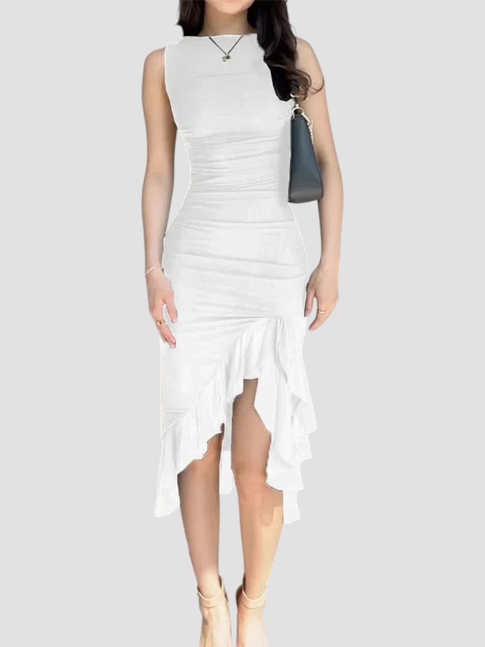 Shirley Midi Ruffle Dress