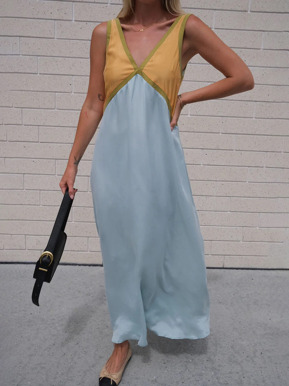 V-neck Dress