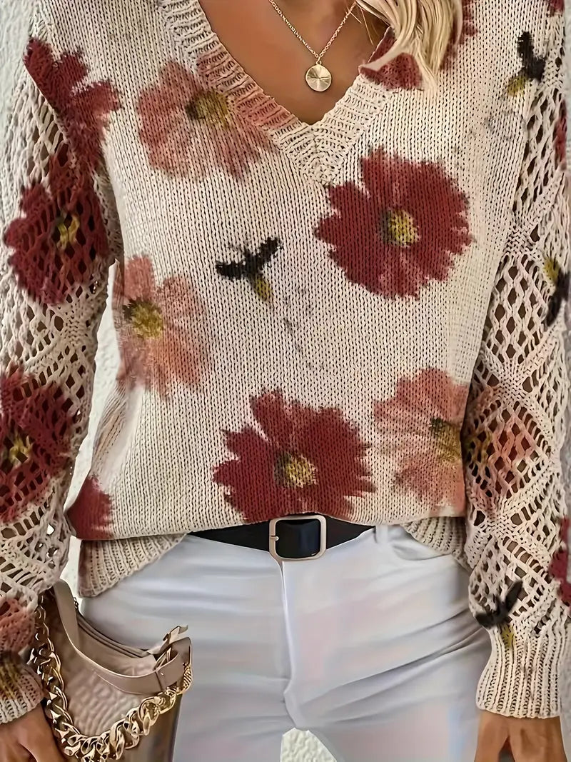 Rayuela Elegant Floral Sweater
