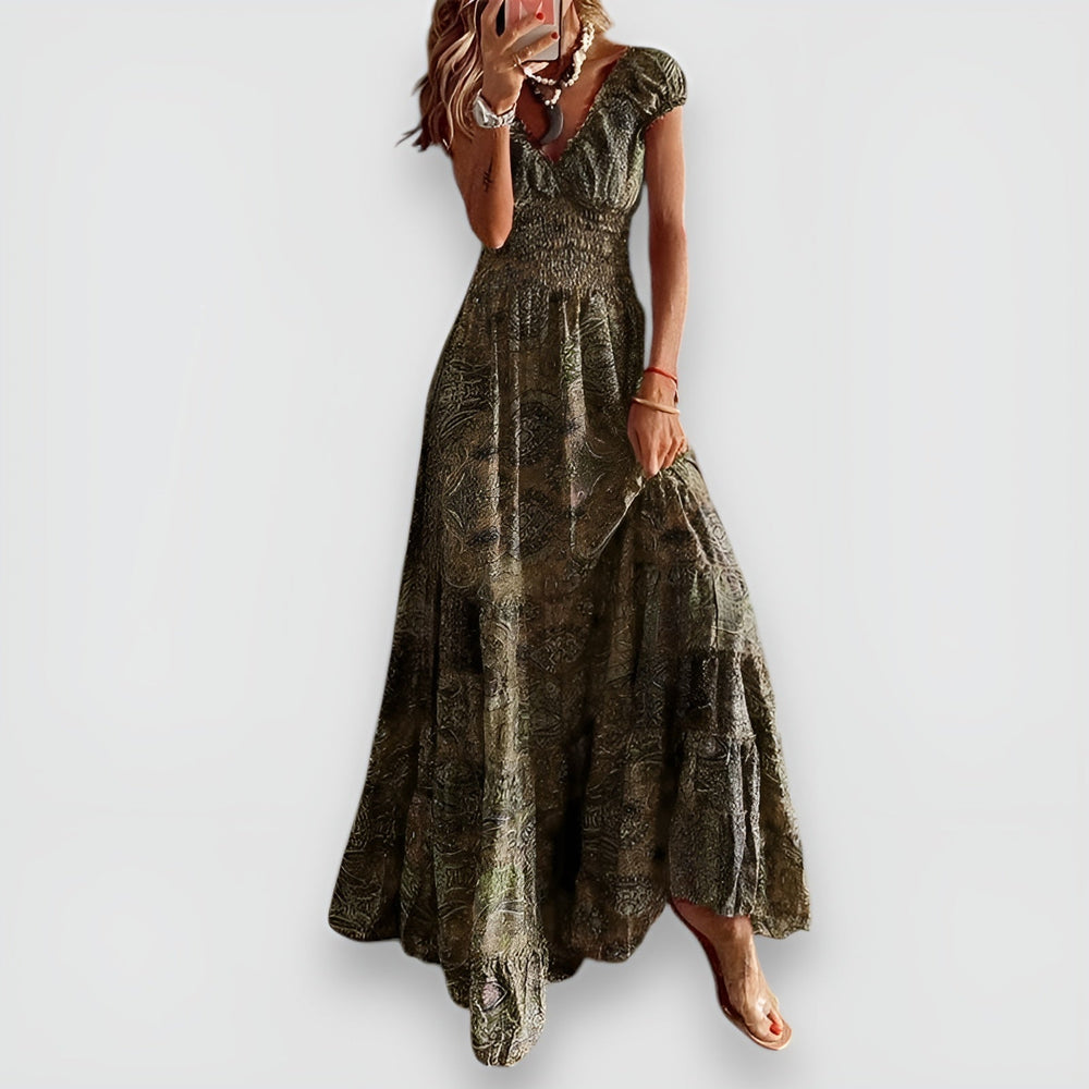 Rosy Maxi Dress