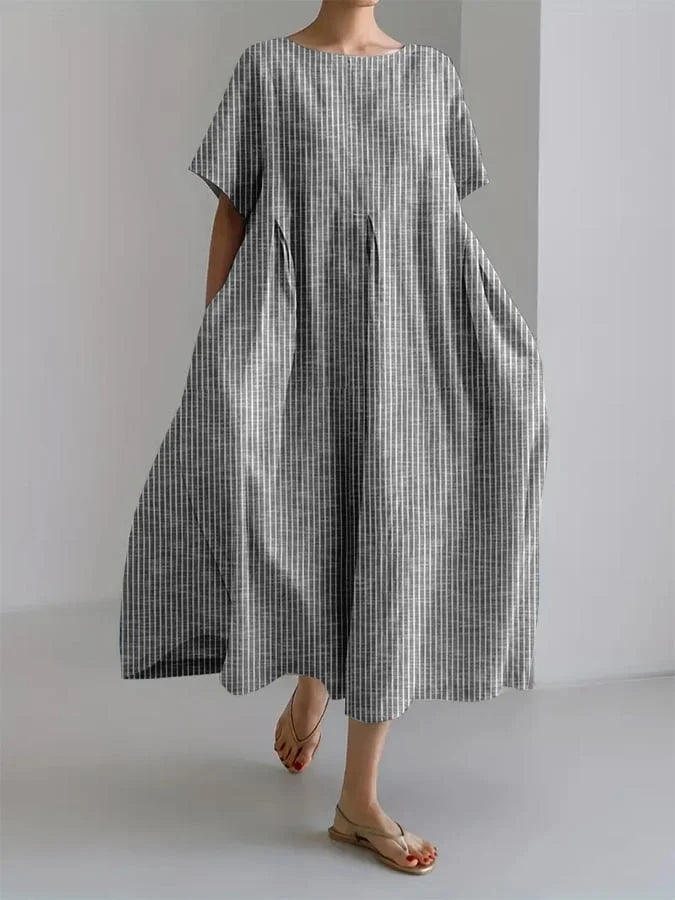 Bianca Striped Retro Maxi Dress