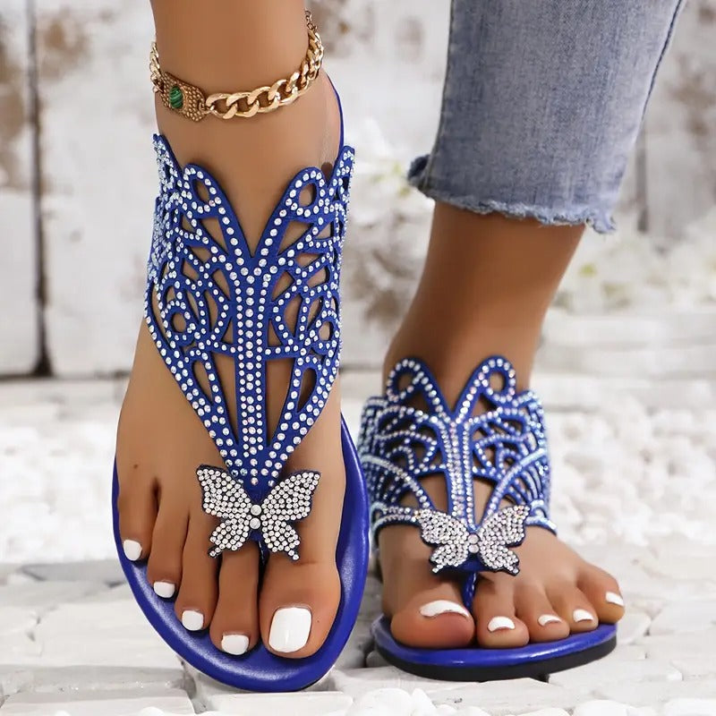 Ellie Faux Leather Cushioned Comfort Slide Sandals