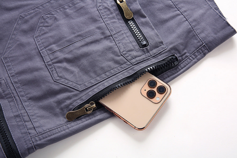 Caius Rugged Cotton Blend Outdoor Utility Cargo Shorts