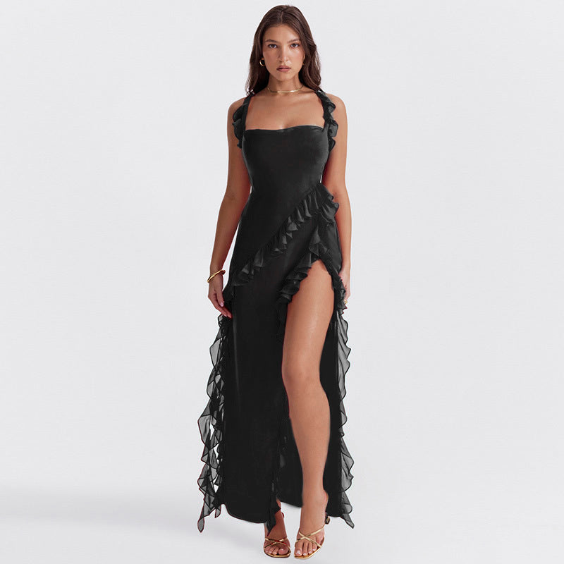 Elvara Stretch Polyester Evening Dress