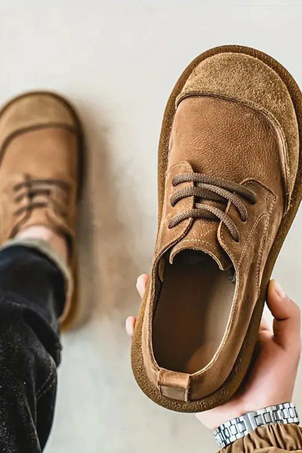 Sante Orthopedic Comfort Leather Walking Stylish Shoes