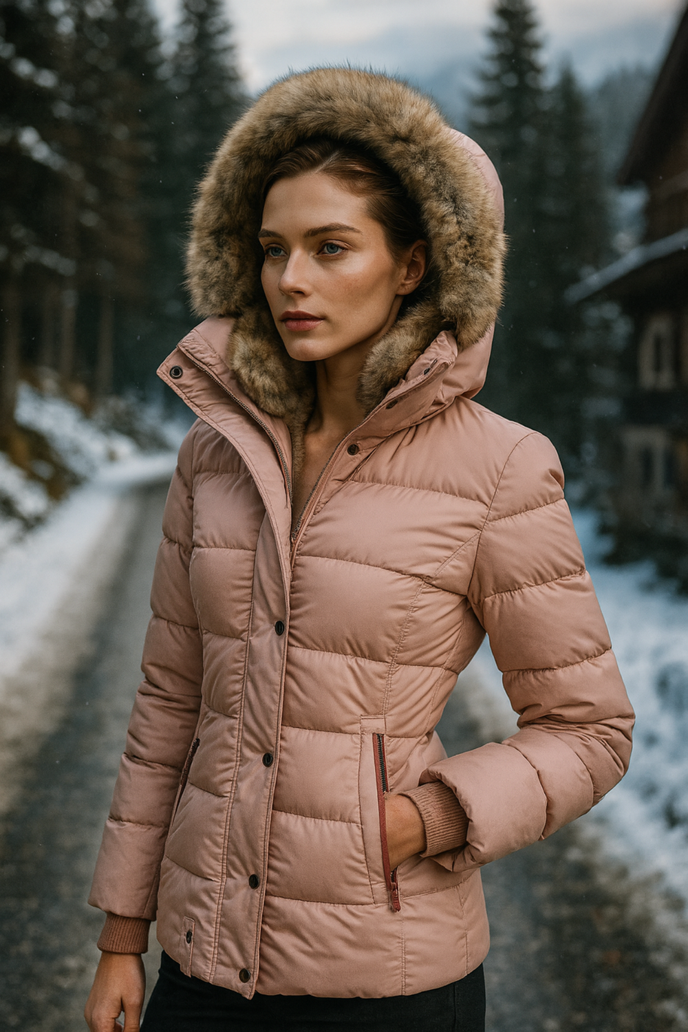 Annabeth Puffer Jacket with Hood