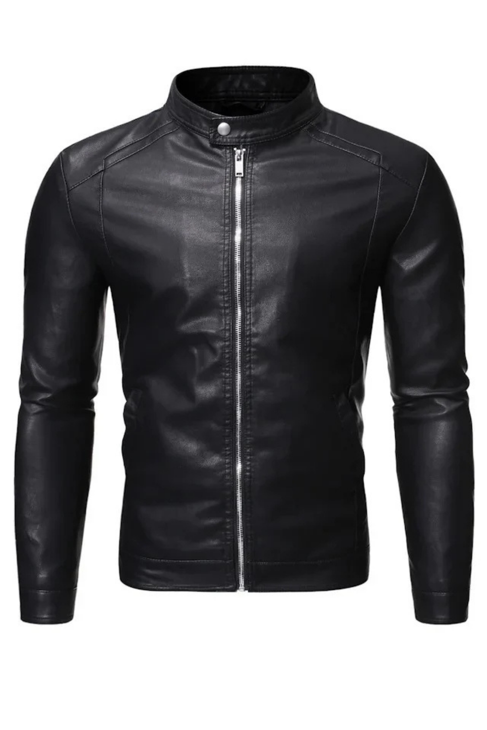 Neil Leather Stand-Collar Premium Jacket Comfortable Jacket