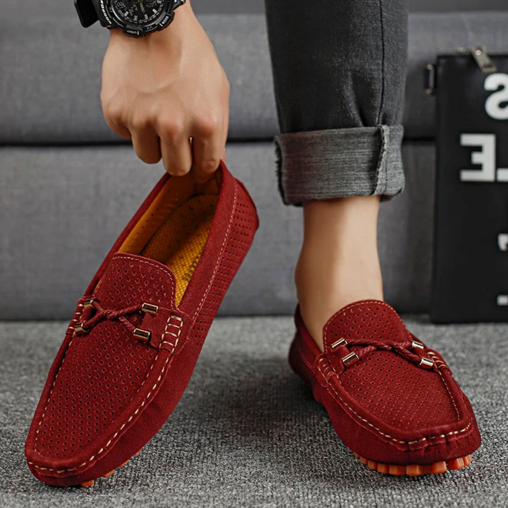 Miro Perforated Leather Loafer