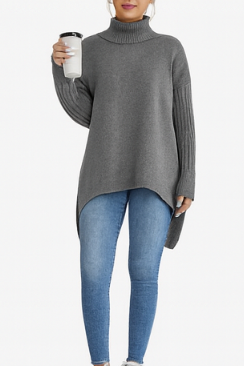Bridgette Long Turtleneck Sweater