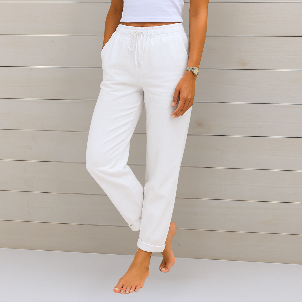 Payton Comfortable Linen Hosen