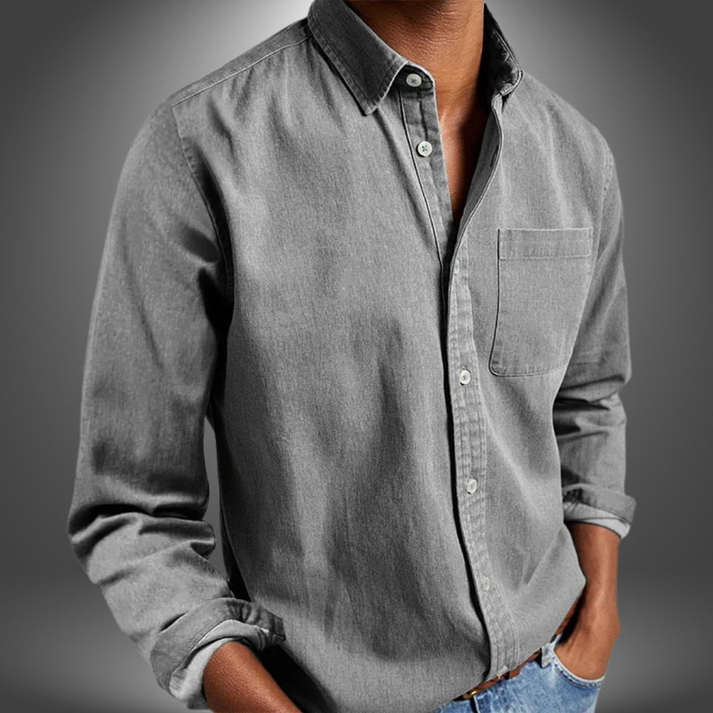 Nick Handcrafted Long-Sleeve Tailored Button-Down Shirt