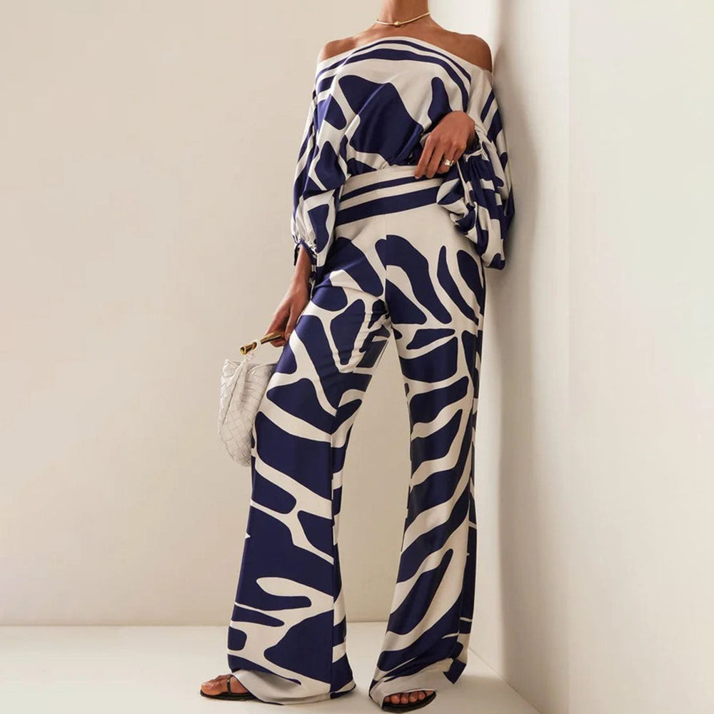 Melia One-Sleeve Wide-Leg