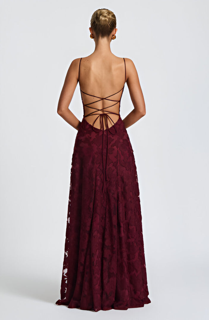 Francisa Lace Corset Maxi Dress