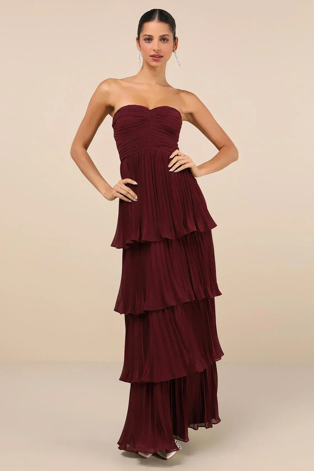 Ava Off-Shoulder Tiered Maxi Dress