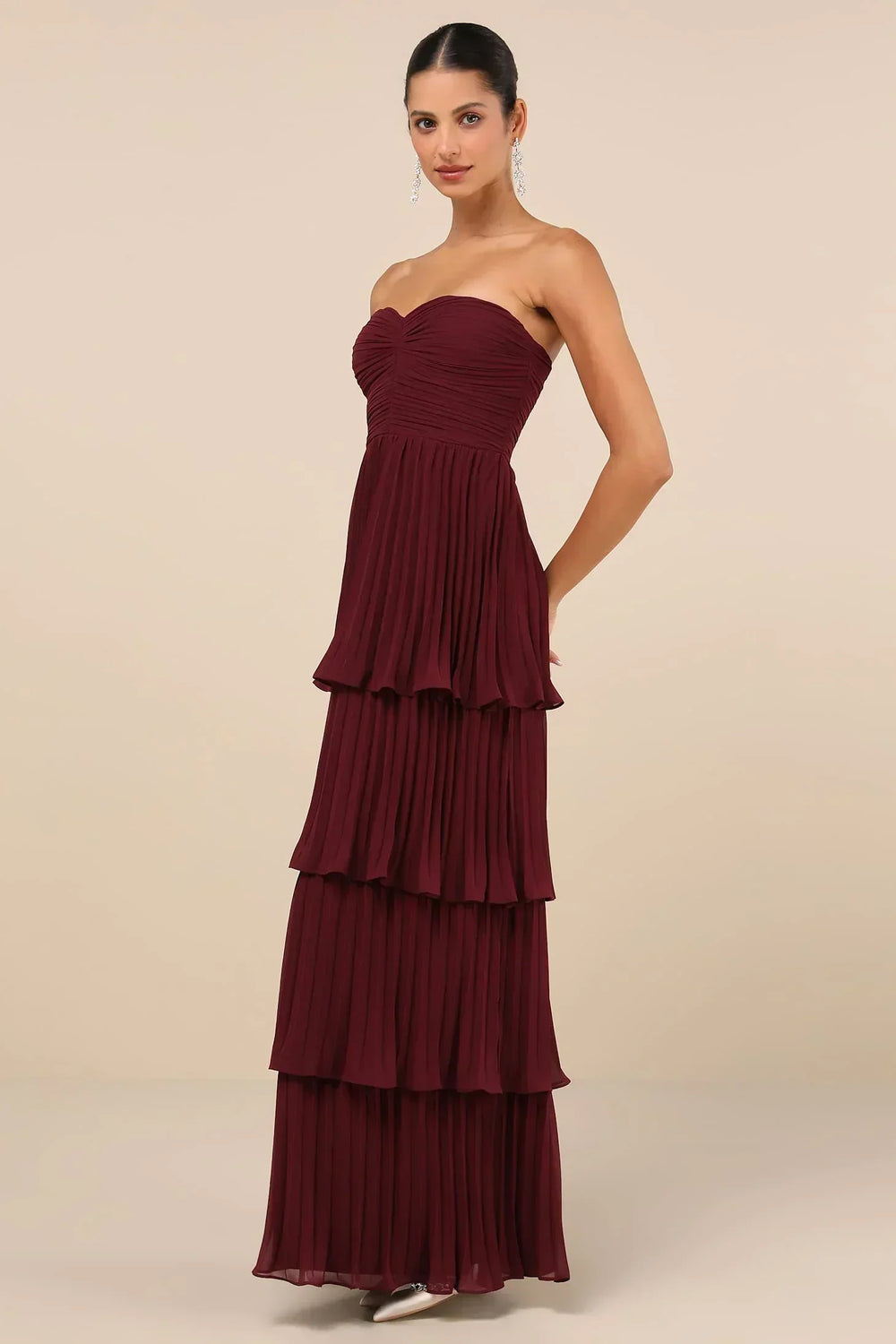 Ava Off-Shoulder Tiered Maxi Dress