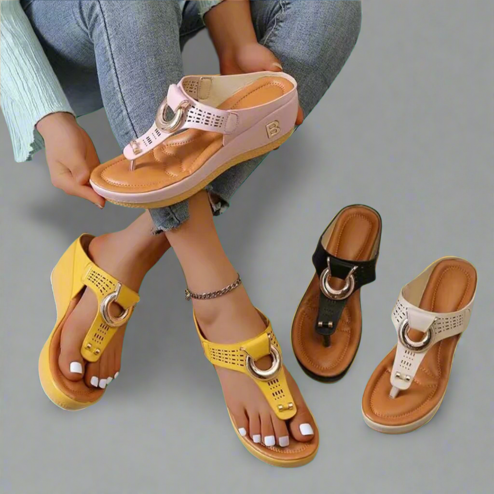 Tove Comfort Strappy Open-Toe Adjustable-Strap Sandals
