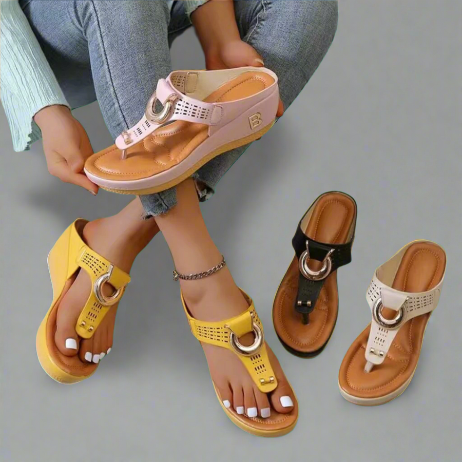 Tove Comfort Strappy Open-Toe Adjustable-Strap Sandals
