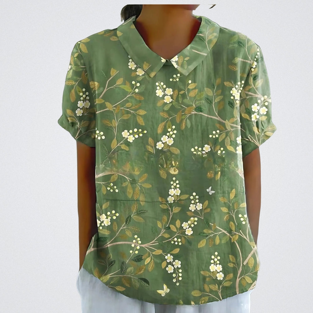 Sierra Floral Print Lightweight Blouse for Everyday Elegance