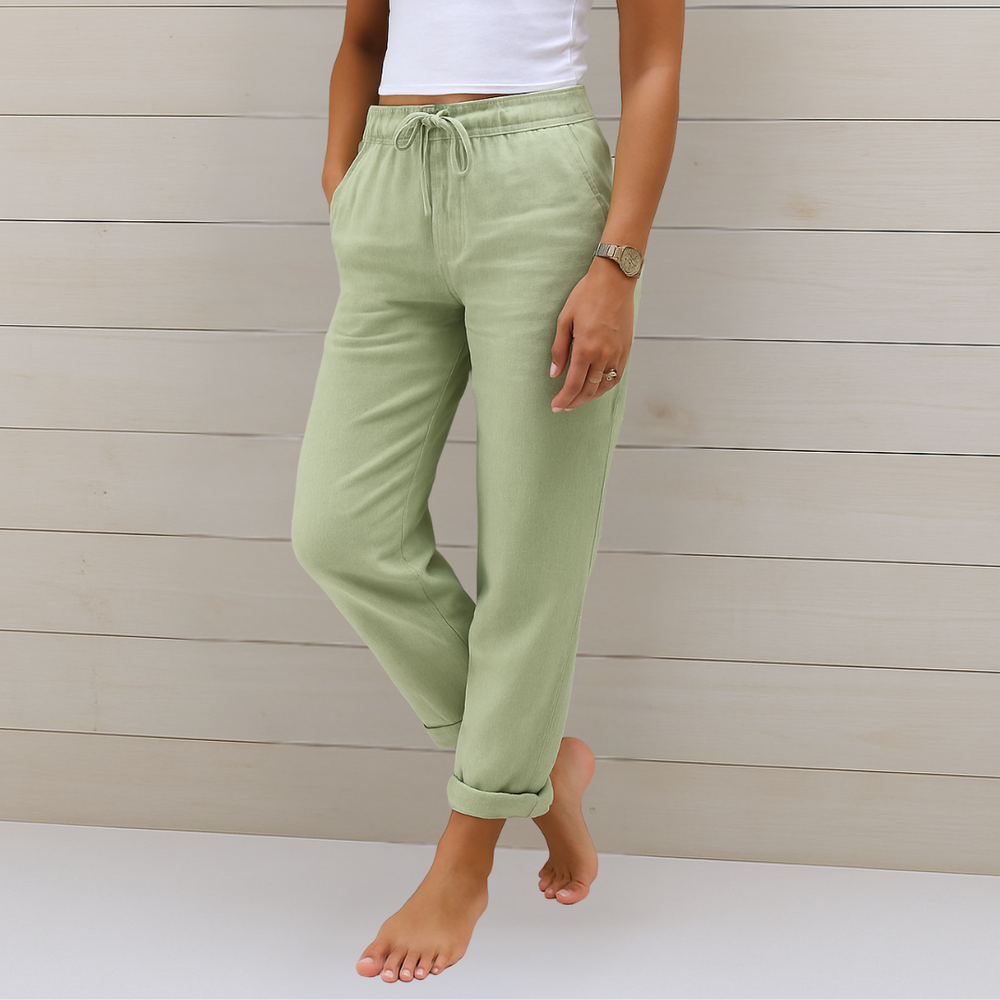 Payton Comfortable Linen Hosen