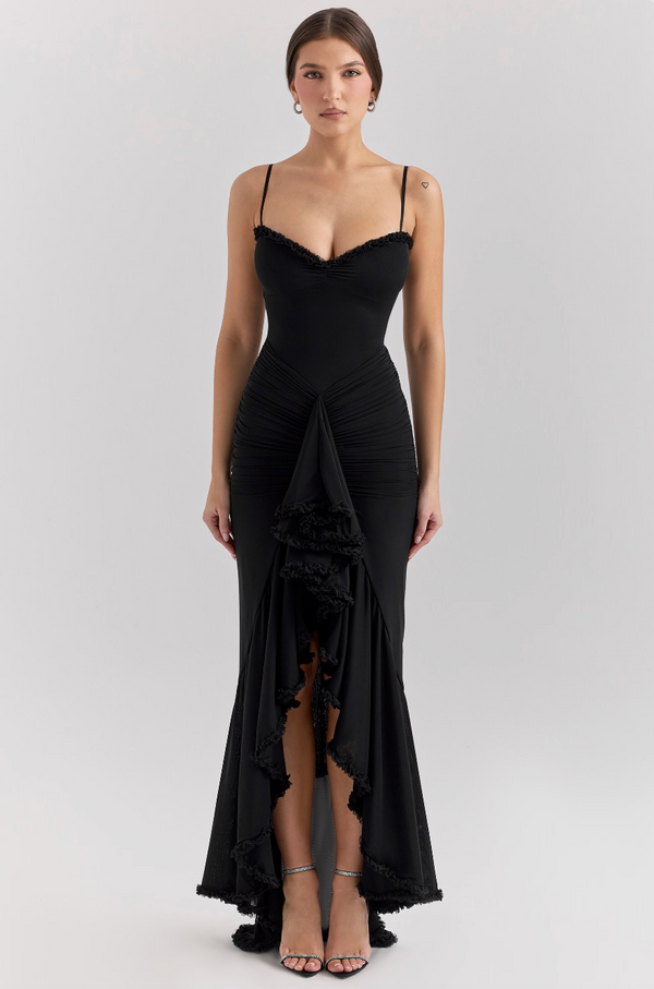 Leah Maxi Slit Dress