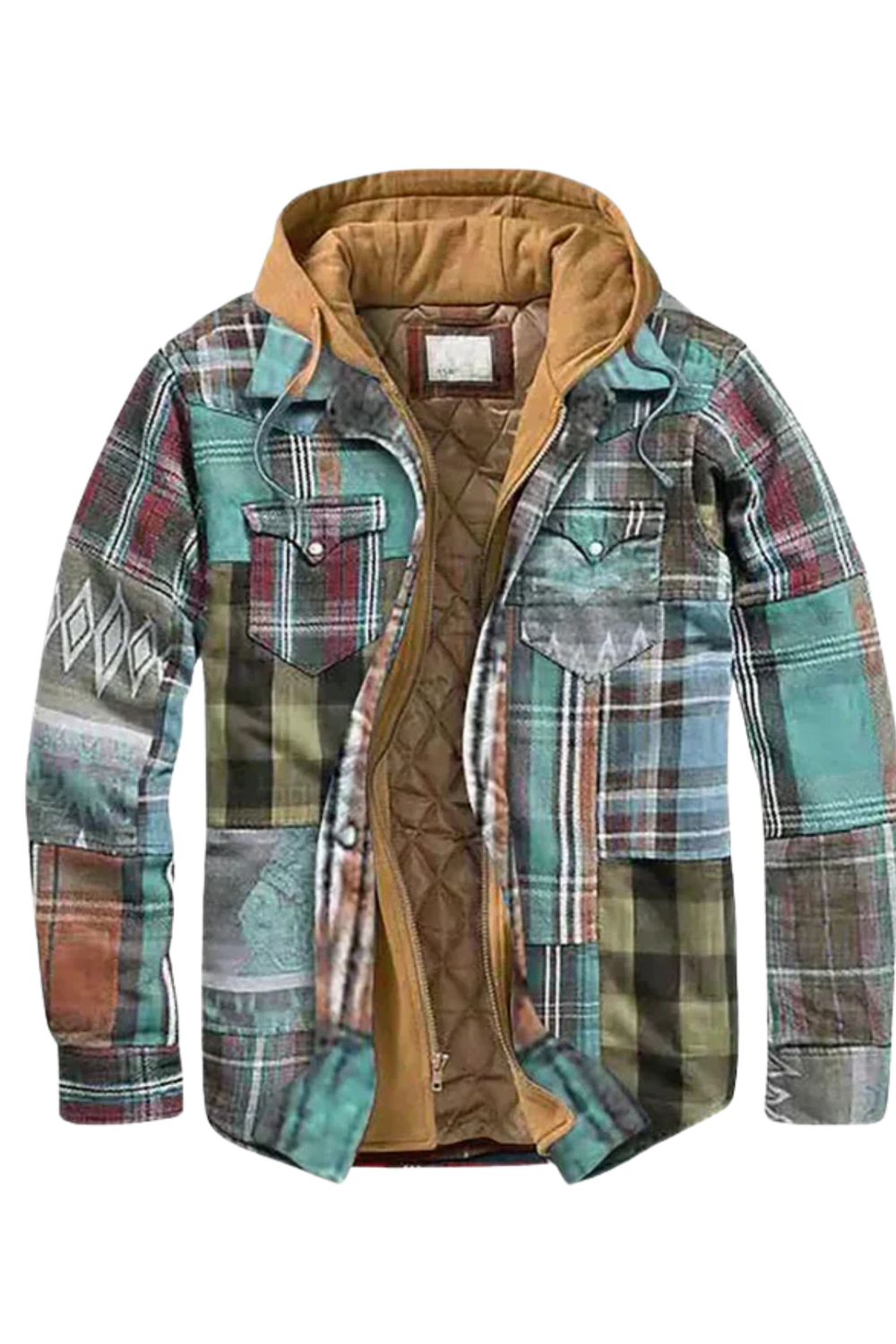 Harper Patchwork Geruite Jas