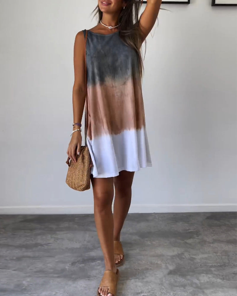 Rosalie Sleeveless Luxury Casual Dress