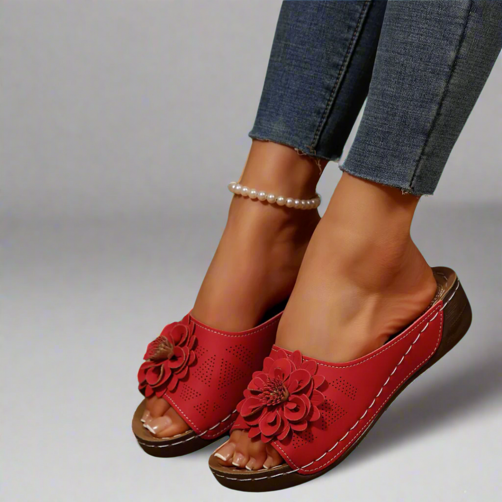 Kira Comfort Wedge Open-Toe Adjustable-Strap Sandals