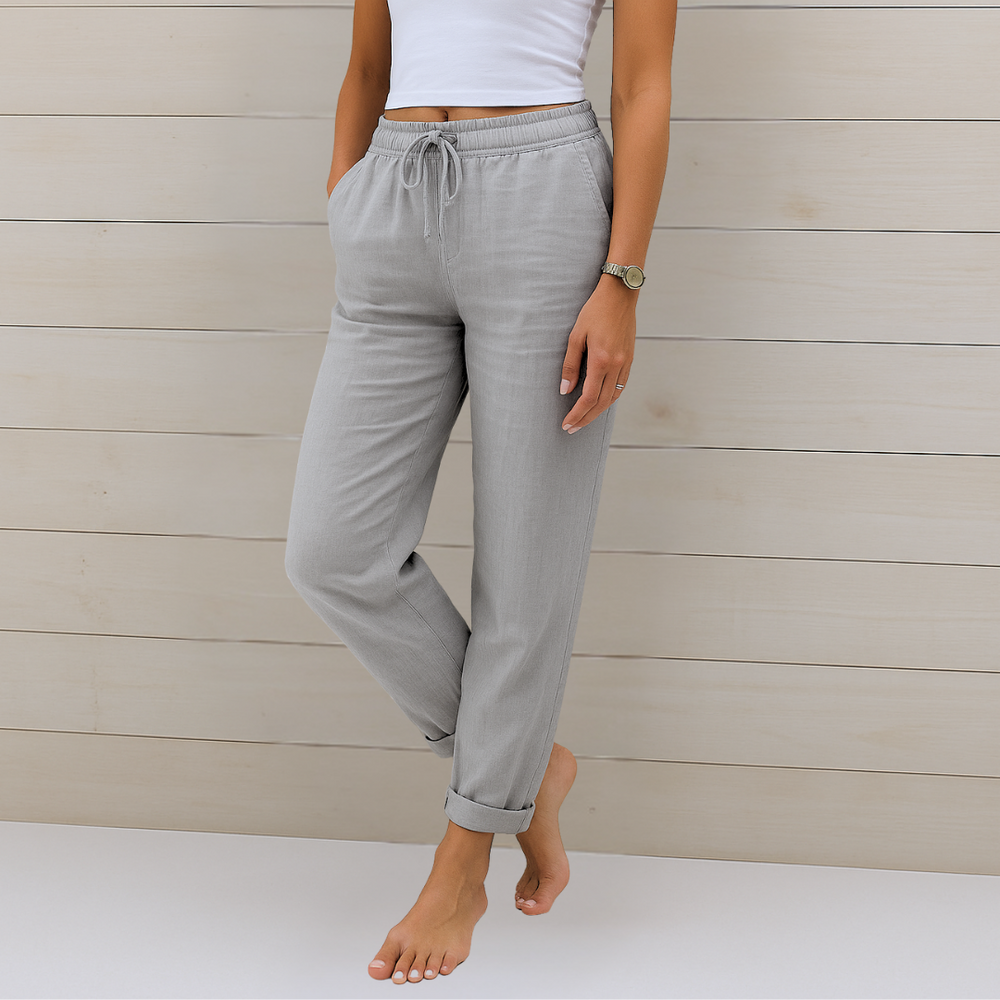 Payton Comfortable Linen Hosen