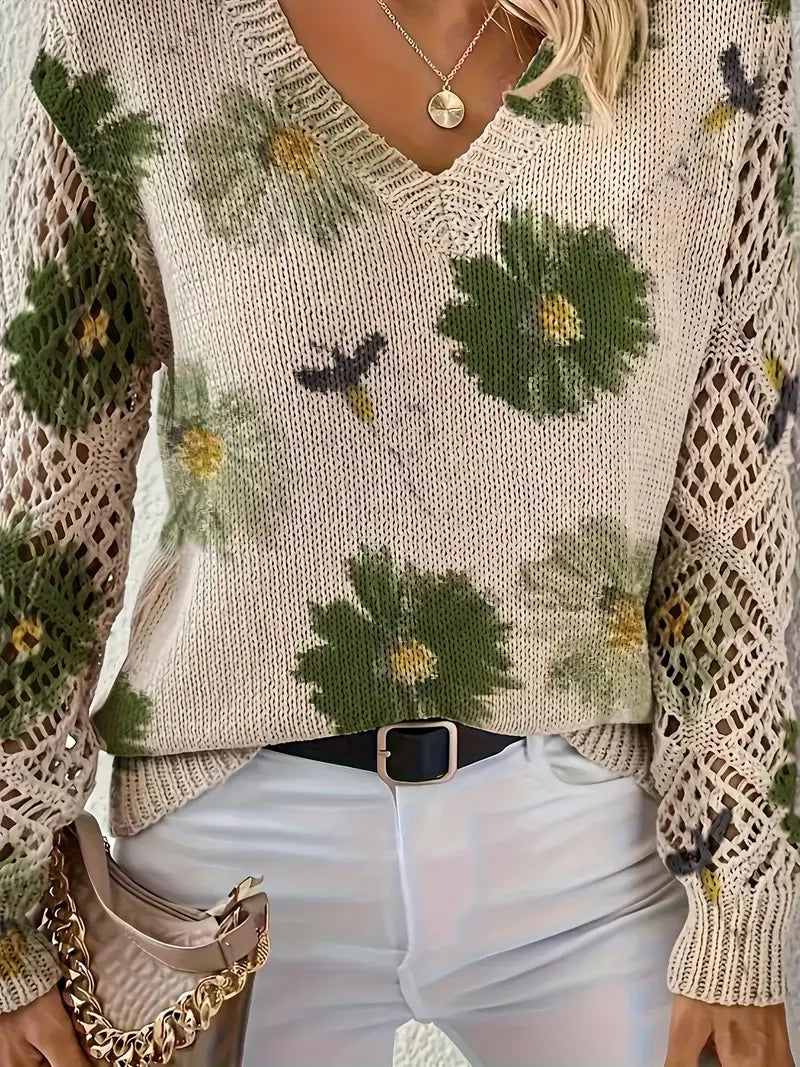 Rayuela Elegant Floral Sweater