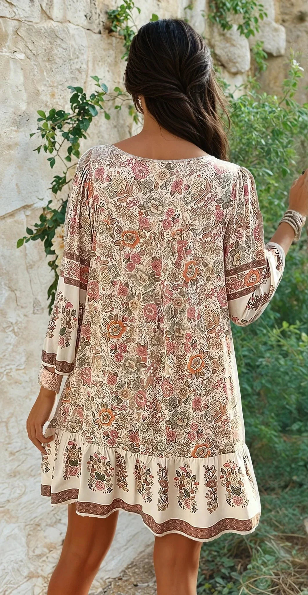 Nadia Boho Floral Dress