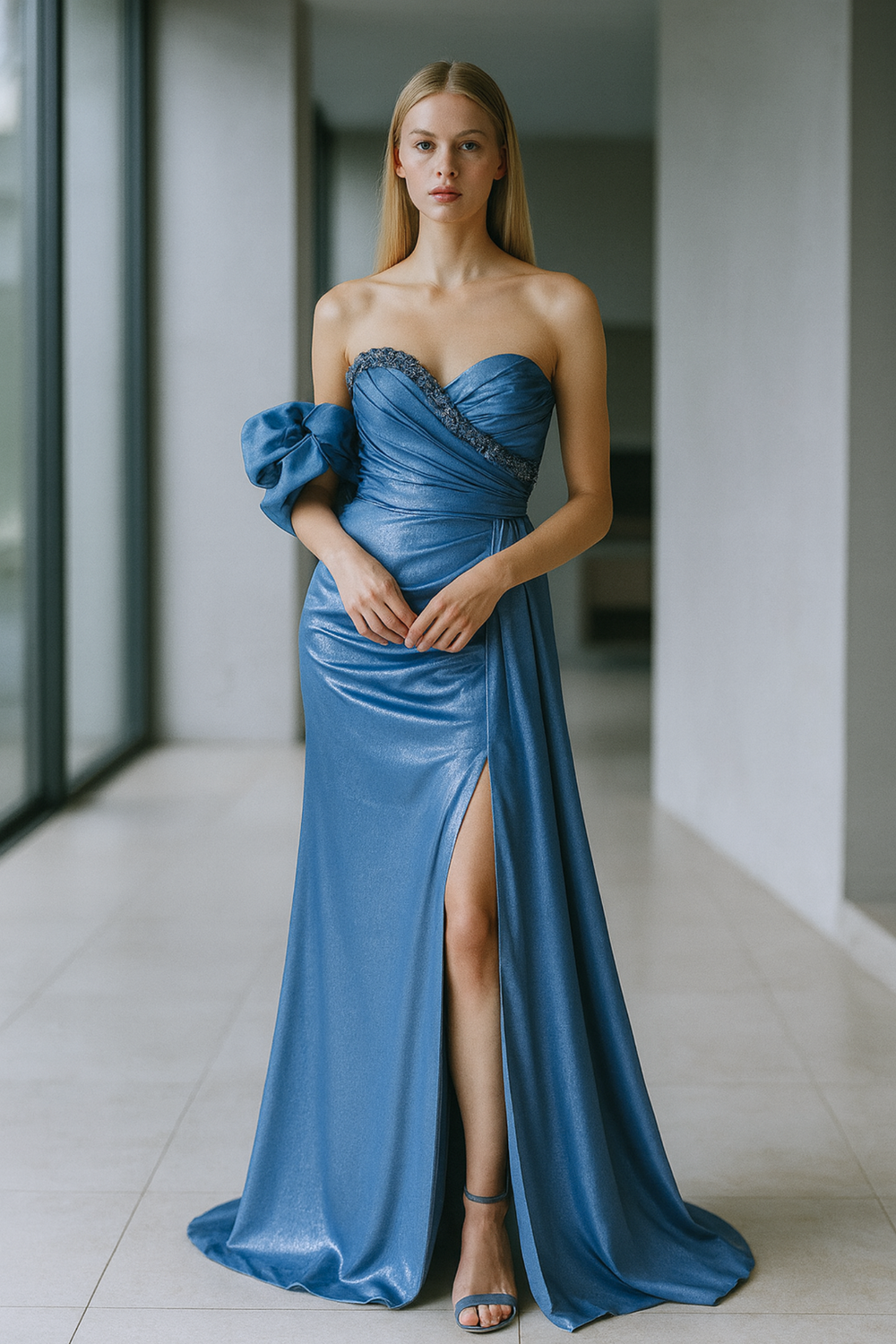 Daysha Elegant Floor-Length Evening Party Gown Dress