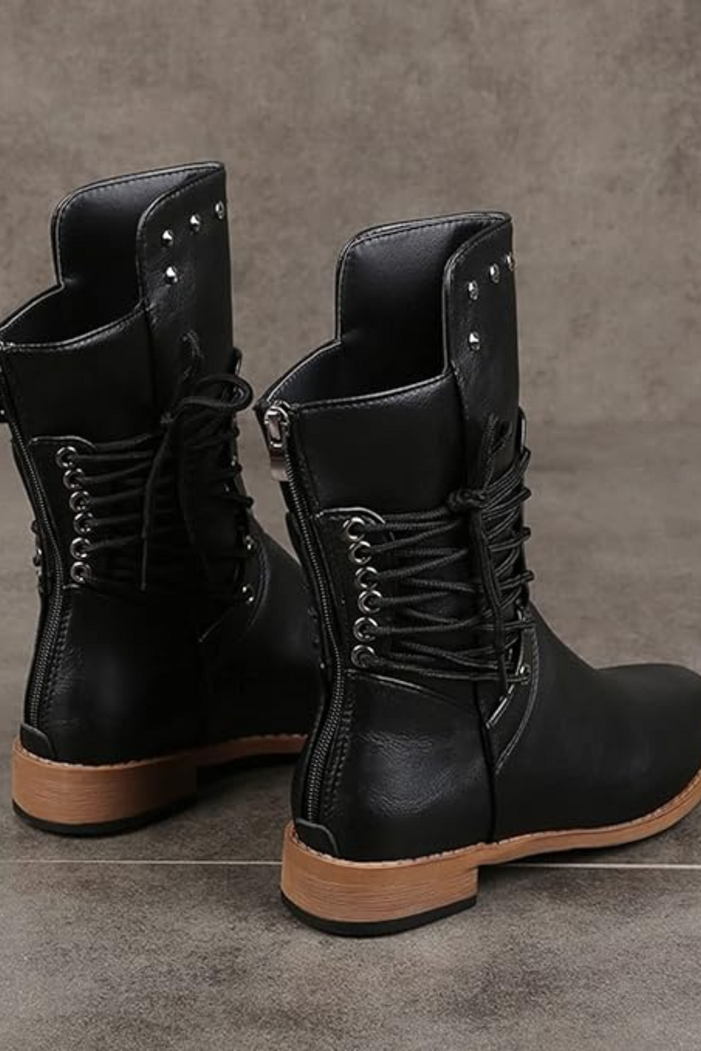 Shanaia Lace-Up Ankle Boots