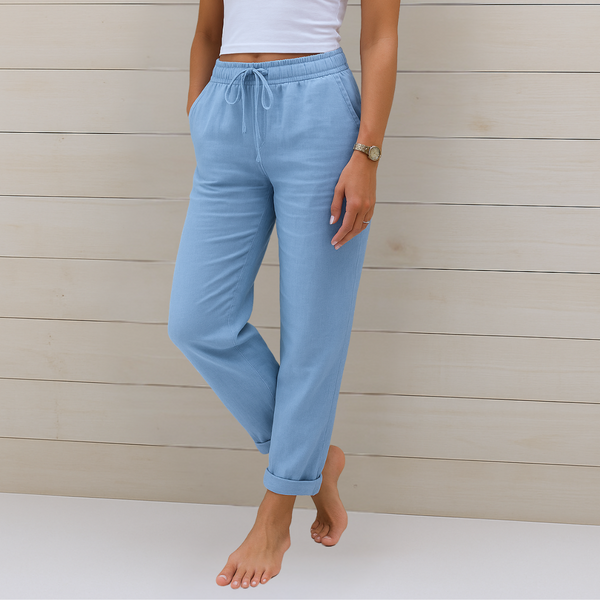 Payton Comfortable Linen Hosen