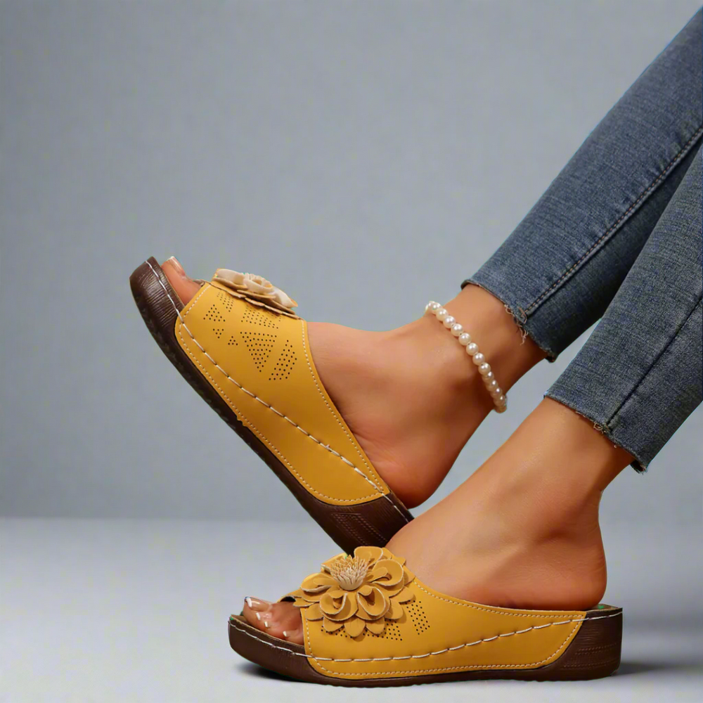 Kira Comfort Wedge Open-Toe Adjustable-Strap Sandals