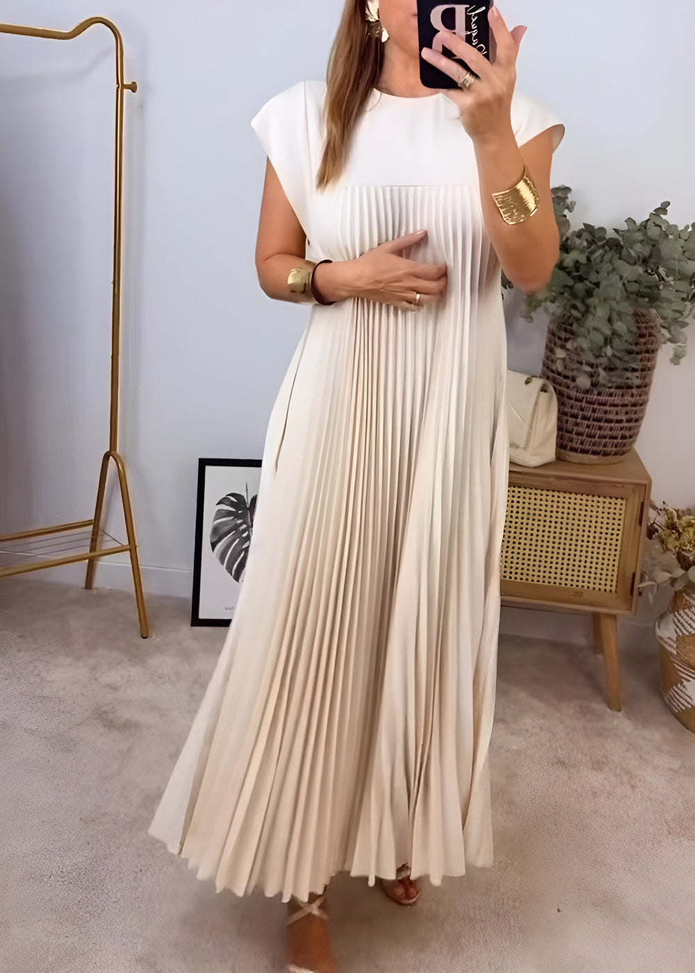 Simone Pleated Dress