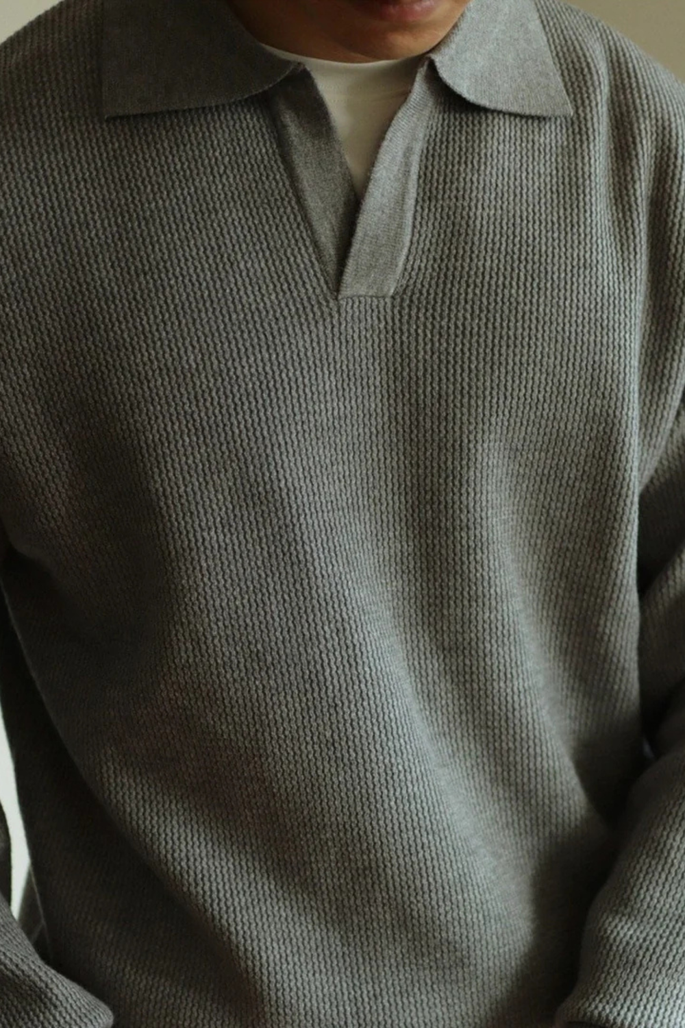 Ellison Fine-Knit Breathable Comfortable Polo Shirt Top