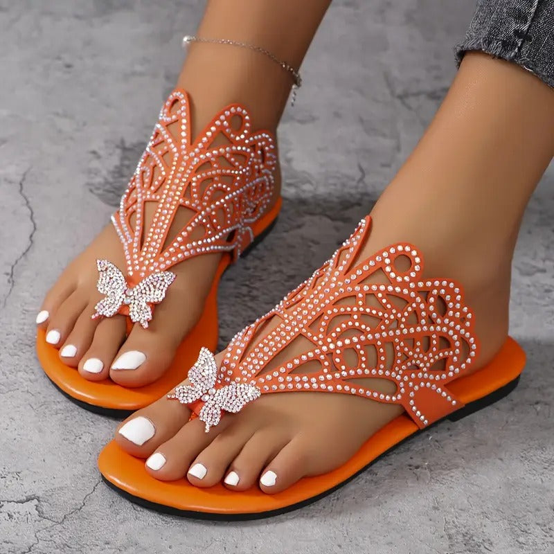 Ellie Faux Leather Cushioned Comfort Slide Sandals