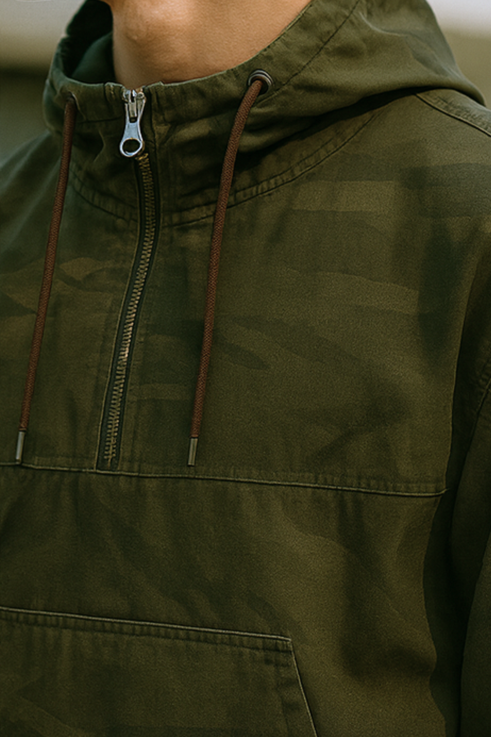 Eddie Lightweight Hooded Urban Camo Jacket for Spring to Fall