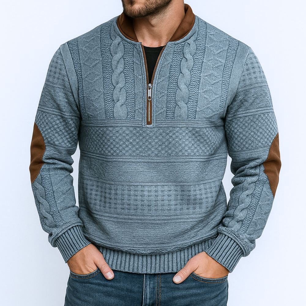 Adrian Half-Zip Knit Pullover
