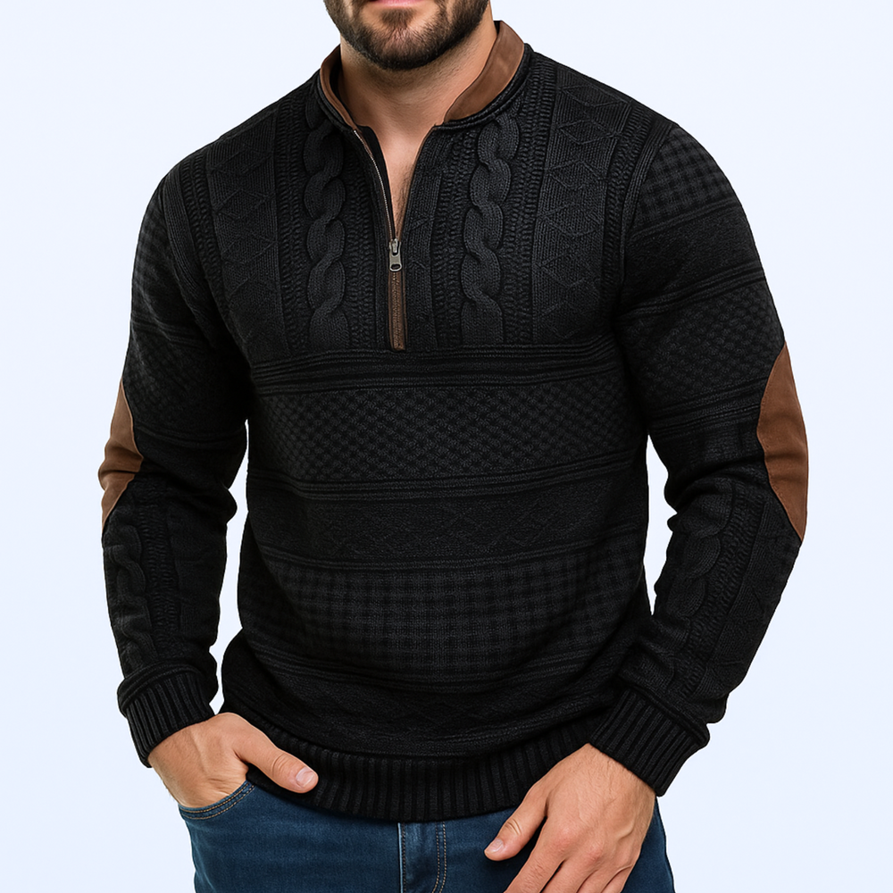 Adrian Half-Zip Knit Pullover