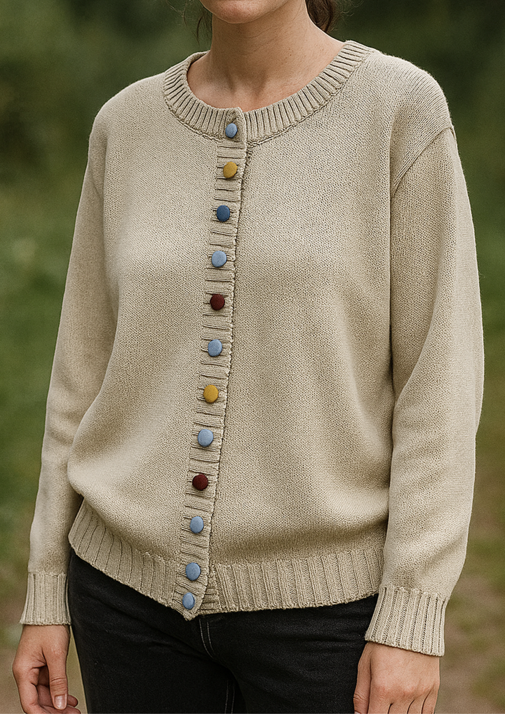Lisa Button-Front Cardigan