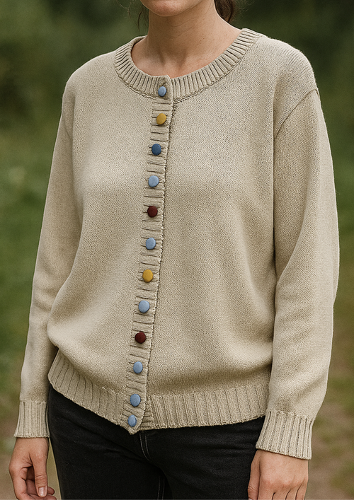 Lisa Button-Front Cardigan