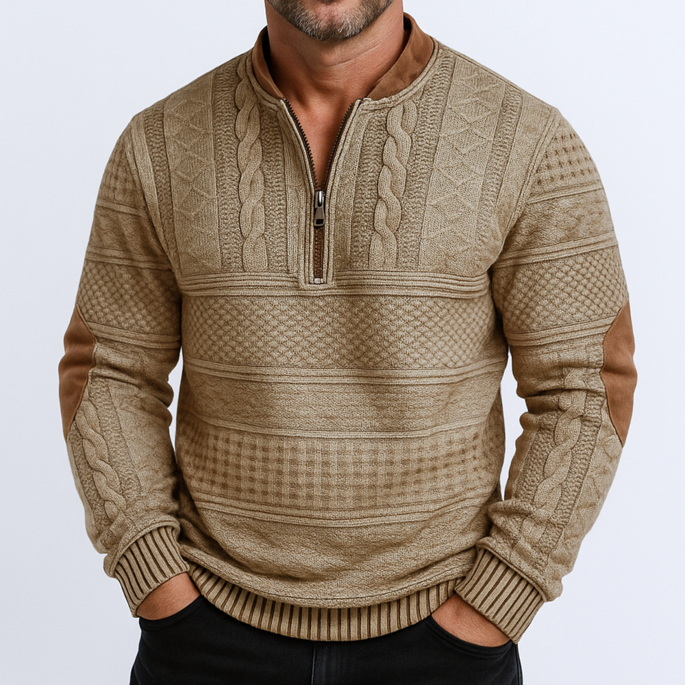 Adrian Half-Zip Knit Pullover